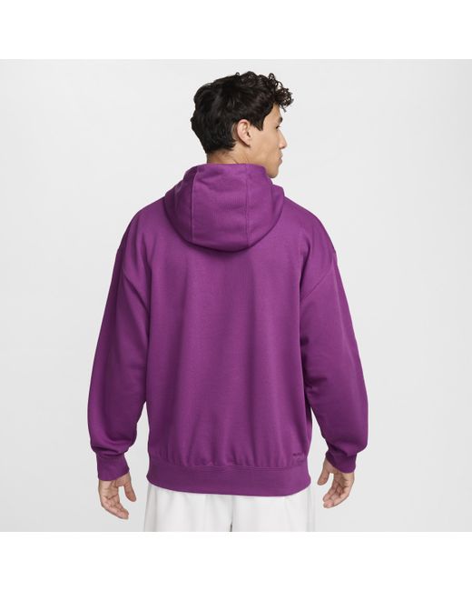 Nike Purple Track Club Dri-fit Fleece Running Sweatshirt Polyester for men