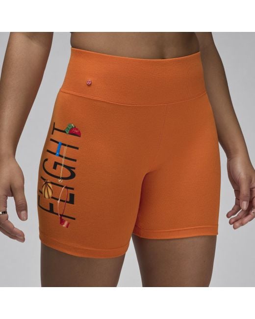 Nike Jordan Artist Series By Darien Birks Shorts in het Orange