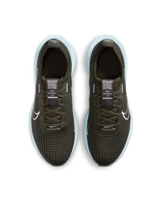 Nike Black Interact Run Road Running Shoes for men