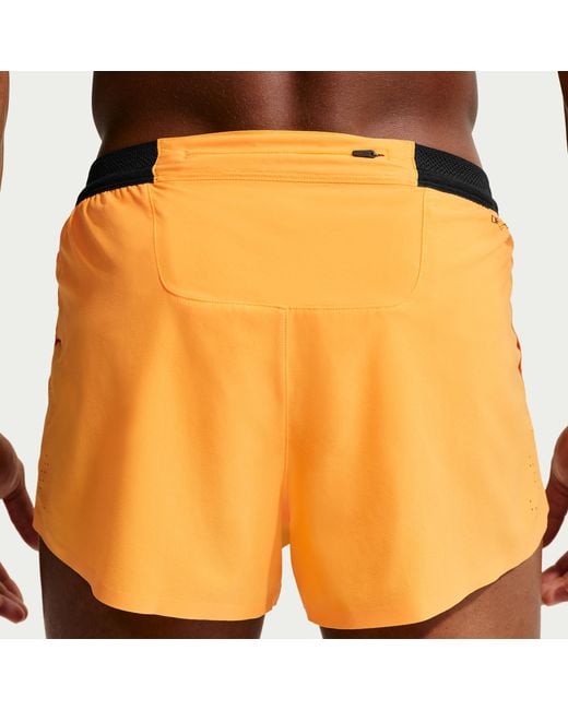 Nike Black Aeroswift Dri-Fit Adv 2" Brief-Lined Running Shorts for men