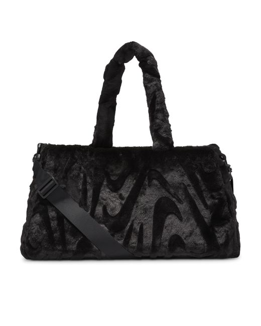 Nike Black Sportswear Faux Fur Tote (10L)