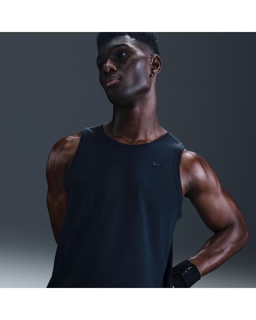 Nike Blue Primary Dri-Fit Versatile Tank Top for men