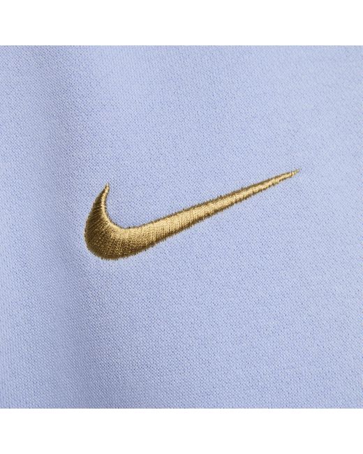 Felpa pullover da calcio con cappuccio fff club di Nike in Blue da Uomo