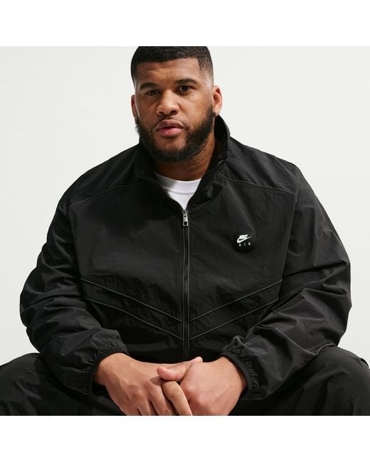 Nike Black Air Windrunner Track Jacket for men