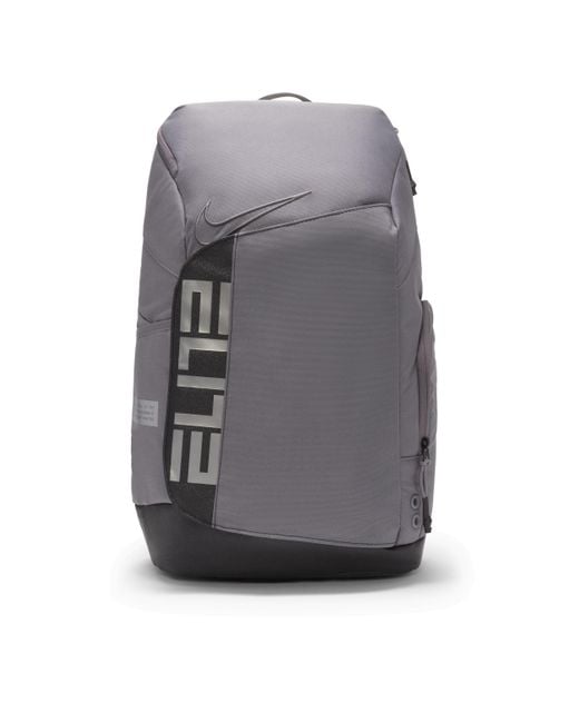 Nike Gray Unisex Elite Pro Basketball Backpack (32l) In Grey,