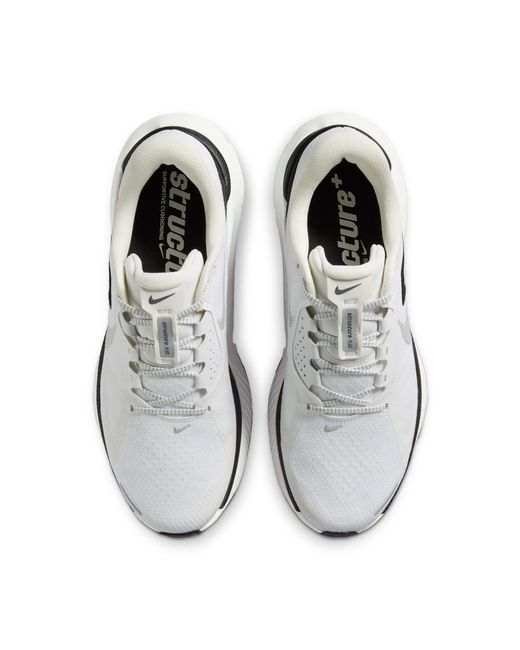 Nike White Structure Plus Road Running Shoes for men