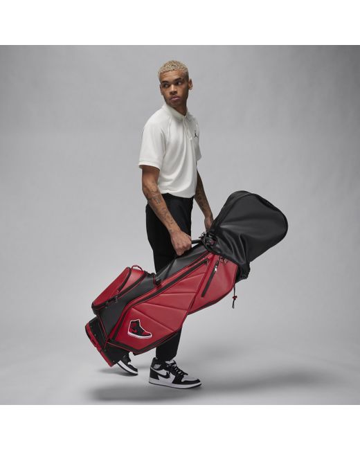 Nike Red Fade Away Luxe 6-way Golf Bag
