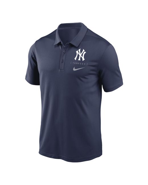 Nike Blue New York Yankees Franchise Logo Dri-fit Mlb Polo for men
