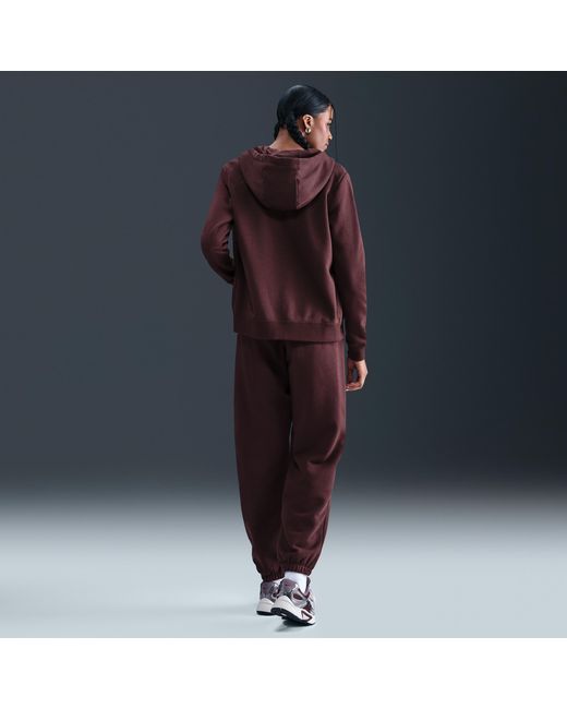 Nike Red Sportswear Club Fleece Full-zip Hoodie