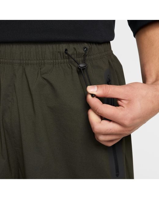 Nike Black Tech Woven Oversized Trousers for men