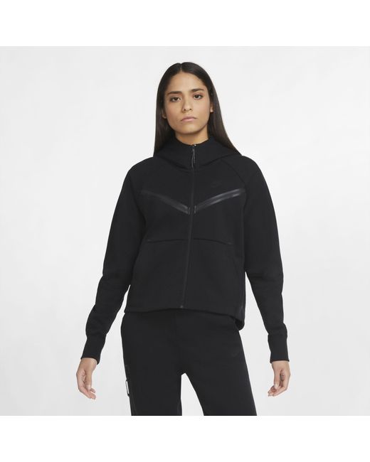Nike Tech Fleece Hoodie in Black | Lyst Australia