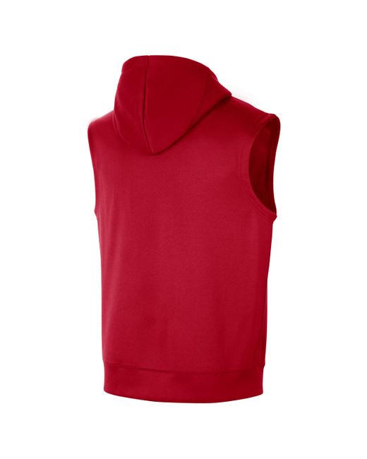 Nike Chicago Bulls Spotlight Dri Fit Nba Sleeveless Hoodie in Red for Men Lyst UK