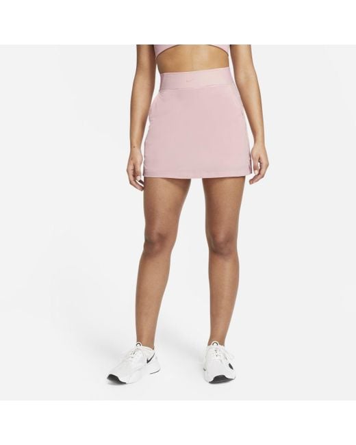 Nike Bliss Luxe Training Skort in Pink | Lyst