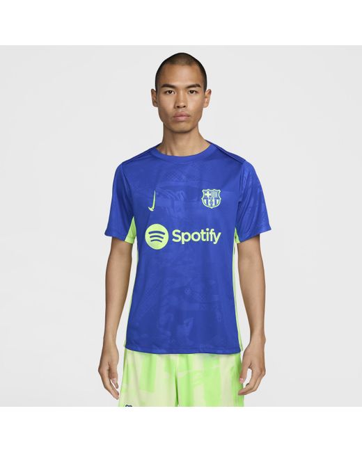 Nike Blue F.C. Barcelona Academy Pro Third Dri-Fit Football Pre-Match Top for men