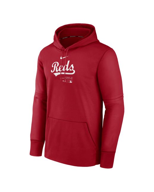 Nike Red Philadelphia Phillies Authentic Collection Practice Therma Mlb Pullover Hoodie for men