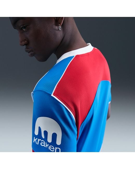 Nike Blue Atlético Madrid 2025/26 Stadium Third Dri-Fit Total 90 Football Replica Shirt for men