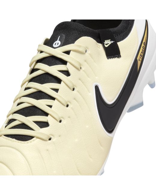 Nike Yellow Tiempo Legend 10 Pro Firm-ground Low-top Soccer Cleats for men