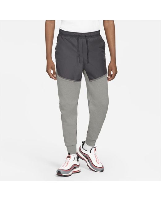 Nike Gray Sportswear Tech Fleece Woven Joggers Grey for men