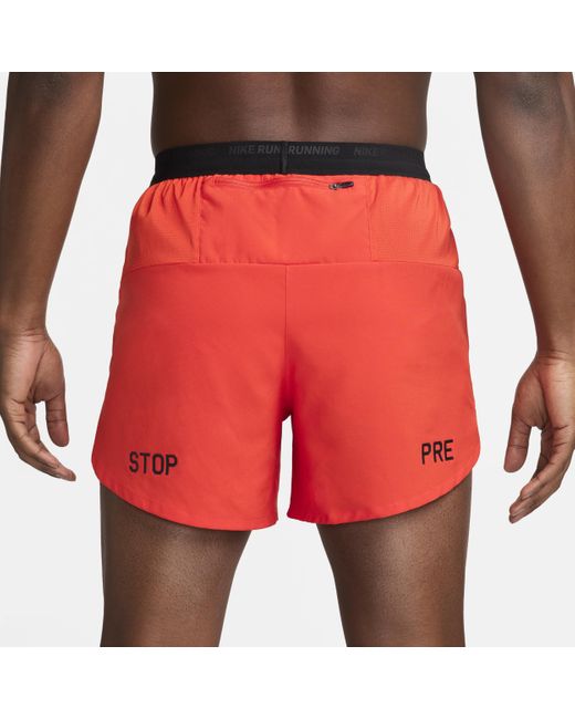 Nike Flex Stride Run Energy Hardloopshorts Met Binnenbroek in het Red voor heren