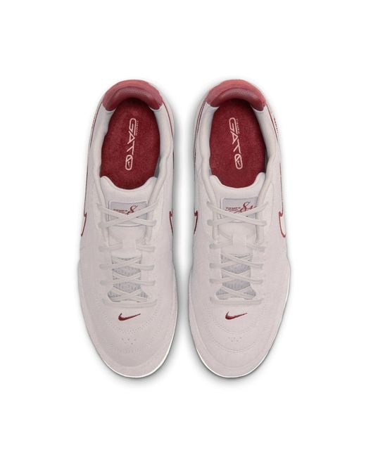 Nike Pink Tiempo Streetgato Prm Indoor/Court Low-Top Soccer Shoes for men