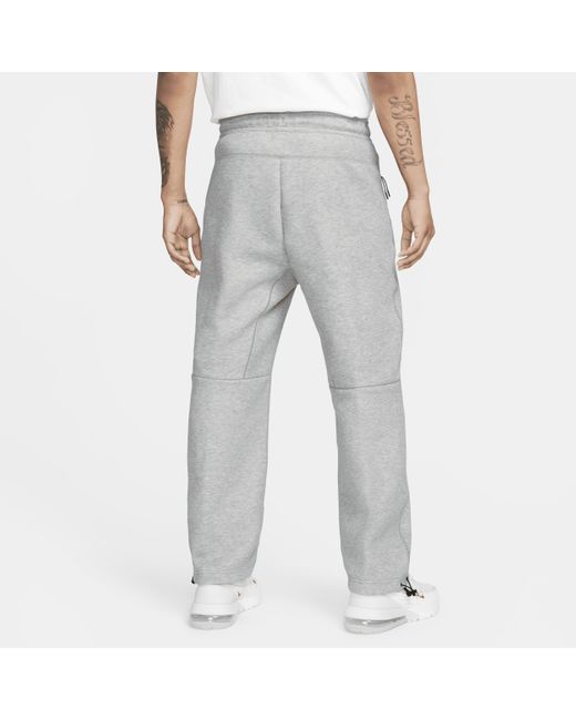 Nike Gray Sportswear Tech Fleece Open-hem Tracksuit Bottoms 50% Sustainable Blends for men