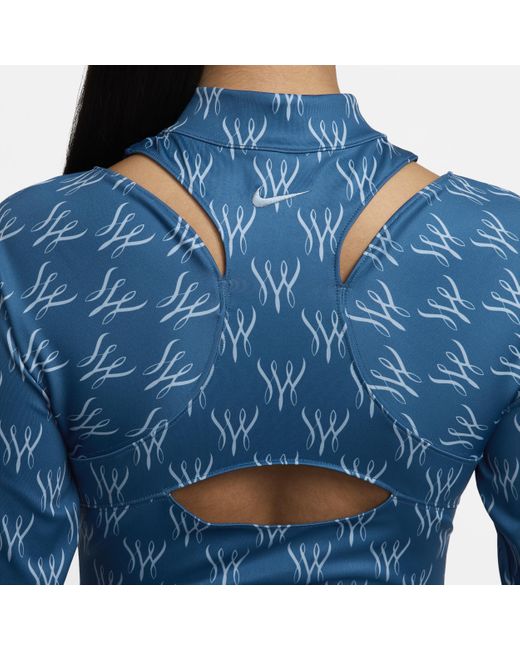 Nike Blue Serena Williams Design Crew Long-sleeve Bodysuit