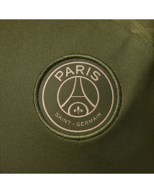 Nike Green Paris Saint-germain Strike Fourth Jordan Dri-fit Soccer Knit Top for men