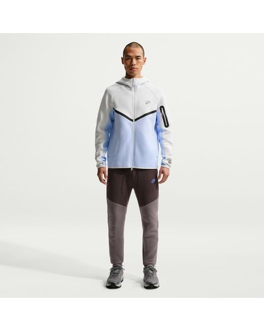 Nike Blue Tech Fleece Full-Zip Windrunner Jacket for men