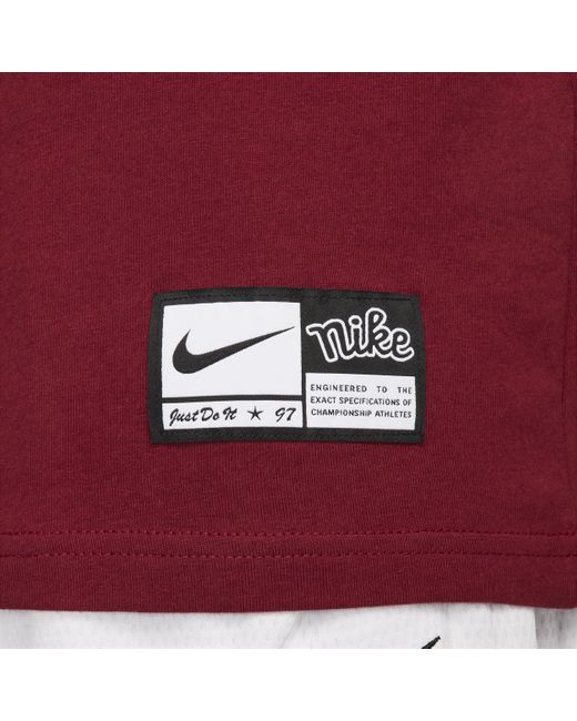 Nike Red Max90 Basketball T-shirt for men