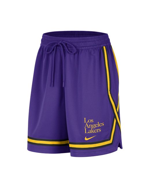 Nike Los Angeles Lakers Fly Crossover Dri-fit Nba-basketbalshorts Met Graphic in het Purple