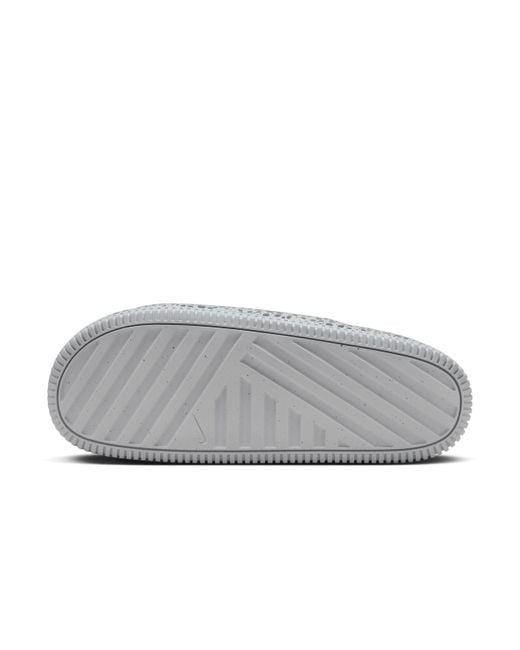 Nike Gray Calm Electric Slides for men