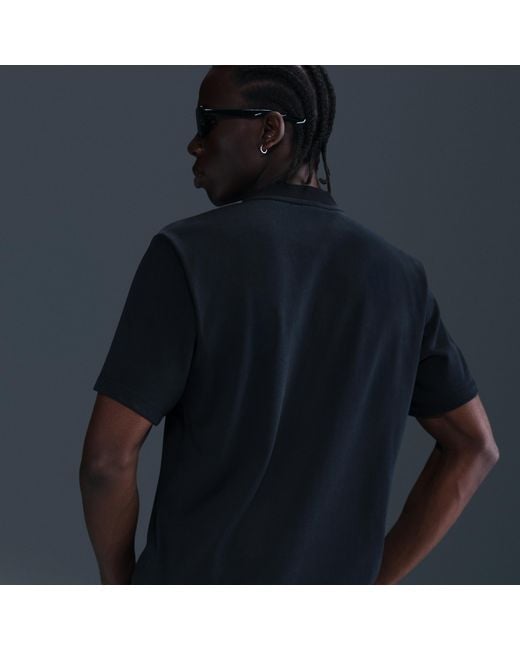 Nike Blue Club Short-Sleeve Henley for men