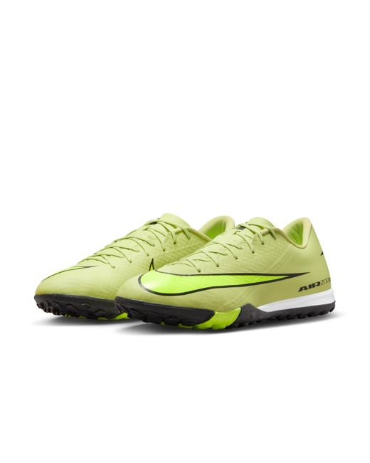 Nike Green Mercurial Vapor 16 Academy Turf Low-Top Football Shoes for men