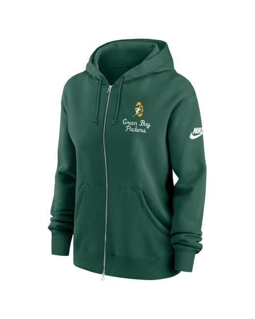 Nike Green Bay Packers Phoenix Rewind Nfl Full-Zip Hoodie