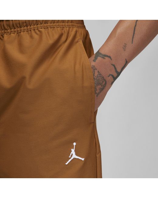 Nike Brown Jordan Essentials Cropped Trousers for men