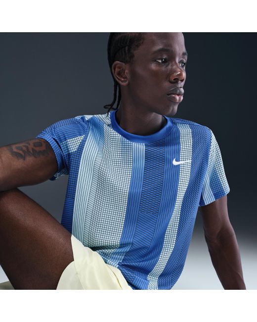 Nike Blue Court Victory Dri-Fit Tennis Top for men