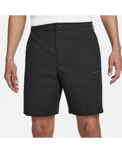 Shorts chino club di Nike in Black da Uomo