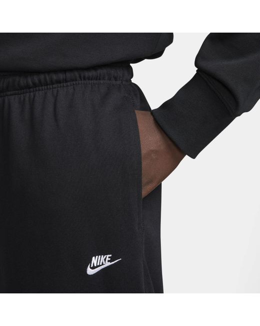 Nike Sportswear Club Knit Open-hem Pants in Black for Men