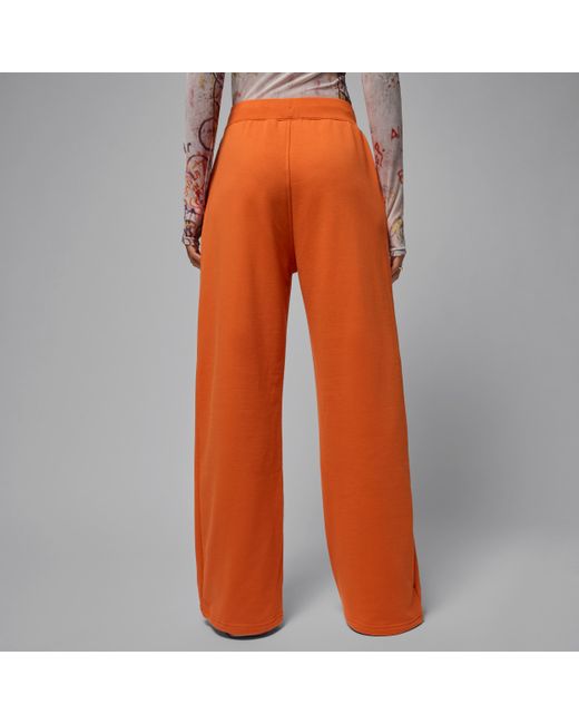 Nike Orange Nike Flight Fleece French Terry Open-Hem Trousers