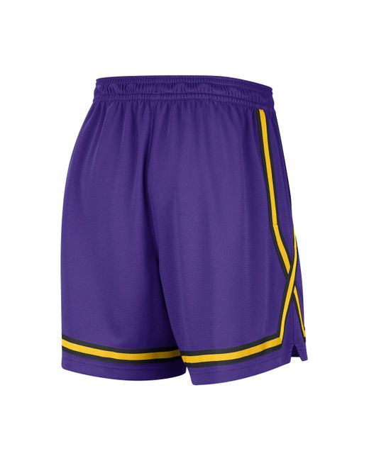 Nike Purple Los Angeles Lakers Fly Crossover Dri-fit Nba Basketball Graphic Shorts Polyester
