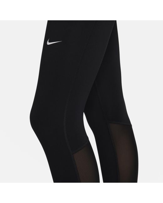 Nike Pro 365 7/8-legging Met Halfhoge Taille in het Black