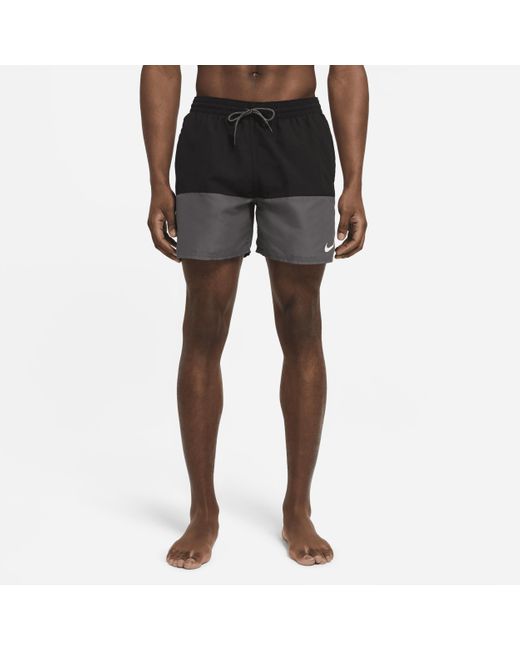 Nike Black Split 5" Swim Trunks for men
