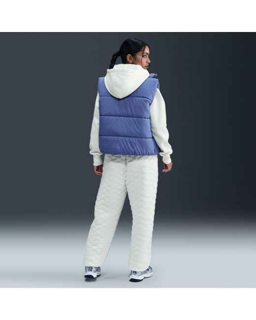 Nike Blue Sportswear Phoenix Fleece Oversized High-Waisted Jacquard Pants