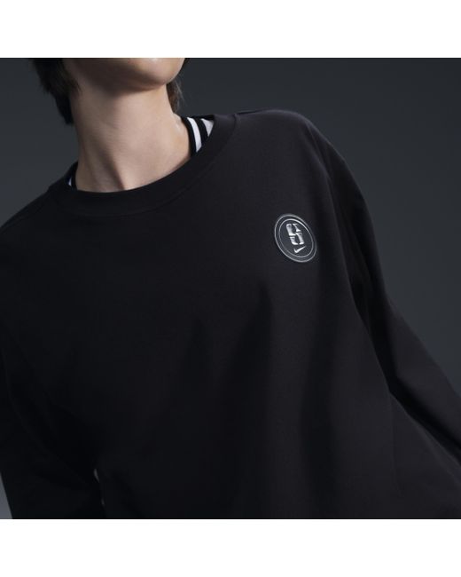 Nike Black Sabrina Long-sleeve Basketball T-shirt Cotton