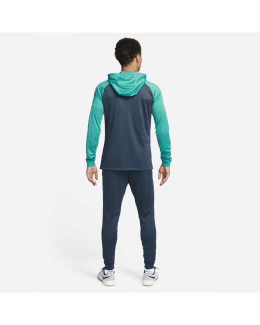 Tuta da calcio in maglia con cappuccio dri-fit fc barcelona strike di Nike in Blue da Uomo
