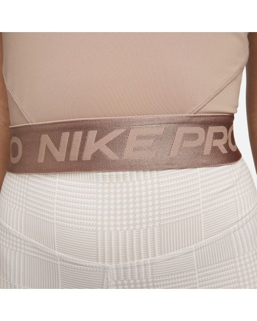Nike White Pro Dri-fit Crop Top