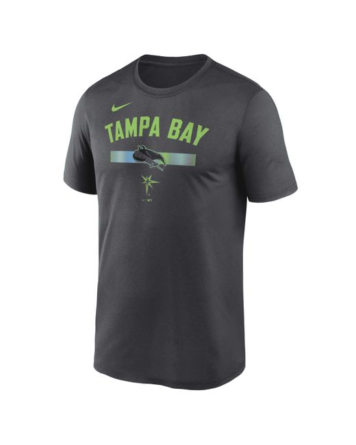 Nike Gray Tampa Bay Rays City Connect Legend Dri-fit Mlb T-shirt for men