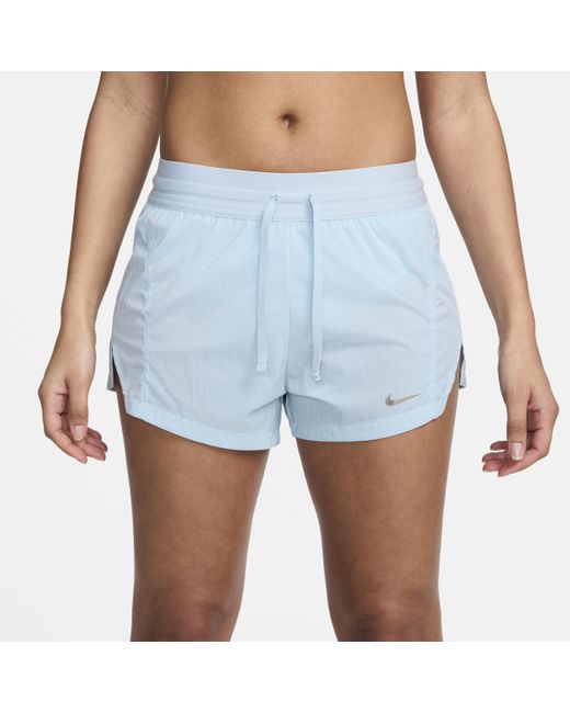 Nike Blue Running Division Mid-rise 3" Brief-lined Running Shorts