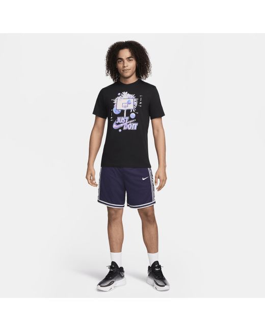 Nike Blue Basketball T-shirt Cotton for men
