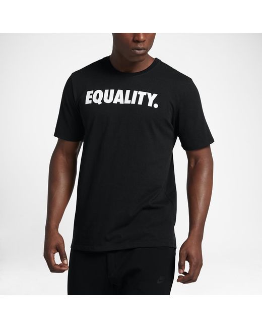 Nike Black "equality" Men's T-shirt for men